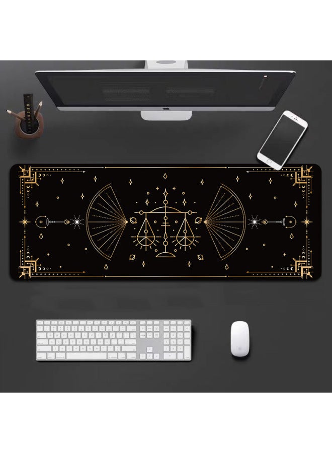 لوحة ماوس Creative Twelve Constellations البسيطة ذات الحافة القابلة للقفل Magic Array كبيرة جدًا ولوحة مفاتيح كمبيوتر للمبيت
